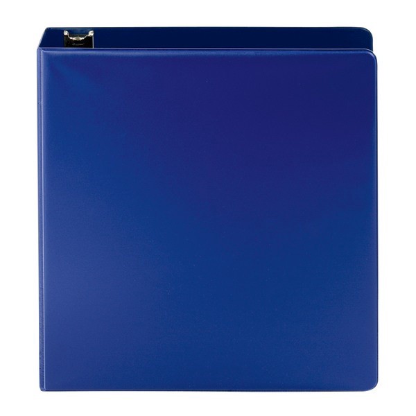 slide 3 of 5, Office Depot Brand Nonstick Round-Ring Binder, 2'' Rings, 64% Recycled, Blue, 2 in