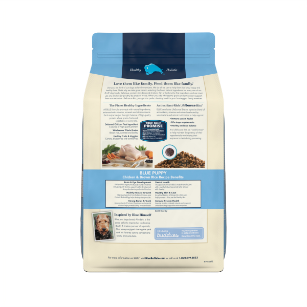 slide 9 of 14, Blue Buffalo Life Protection Formula Puppy Dog Food, Chicken & Brown Rice, 5 lbs, 5 lb