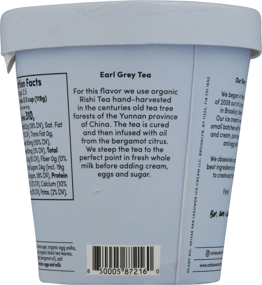 slide 2 of 9, Van Leeuwen Earl Grey Tea French Ice Cream 14 fl oz, 14 fl oz