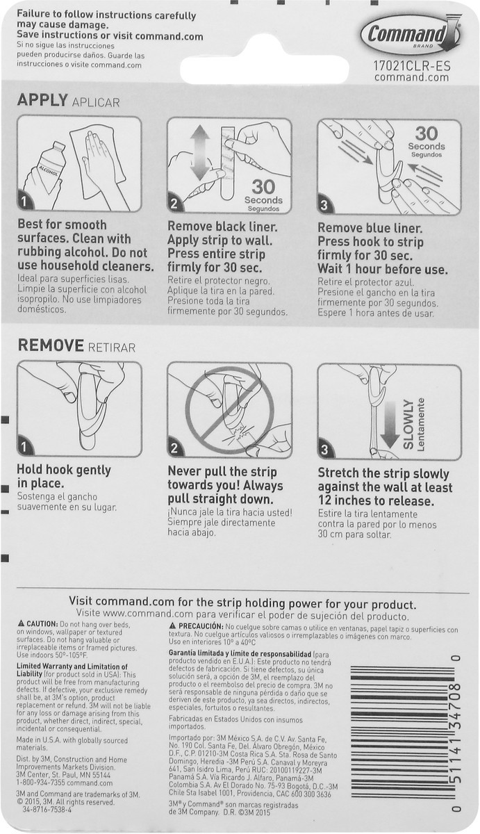 slide 6 of 6, Command Clear Medium Refill Strip, 9 ct