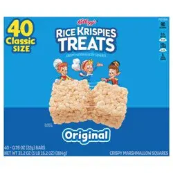 Rice Krispies Treats Kellogg's Rice Krispies Treats Crispy Marshmallow Squares, Original, 31.2 oz, 40 Count