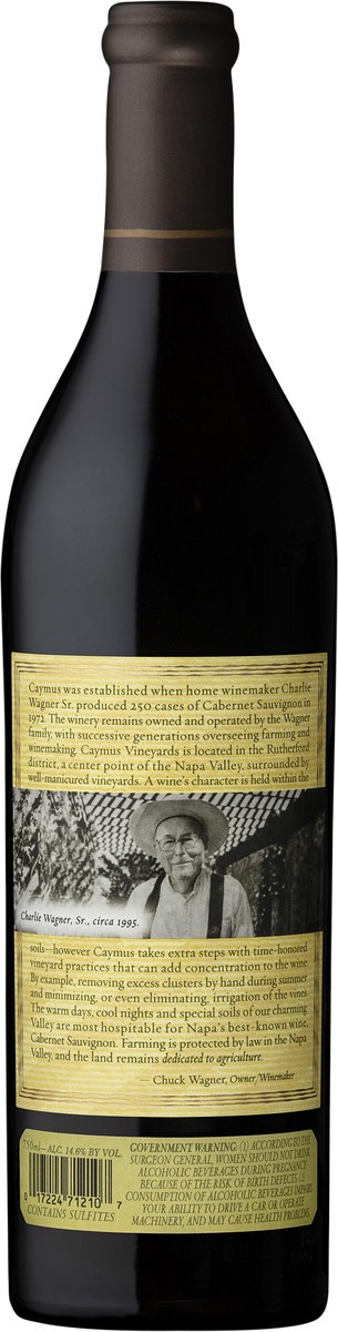 slide 5 of 6, Caymus Vineyards Cabernet Sauvignon, 750 ml