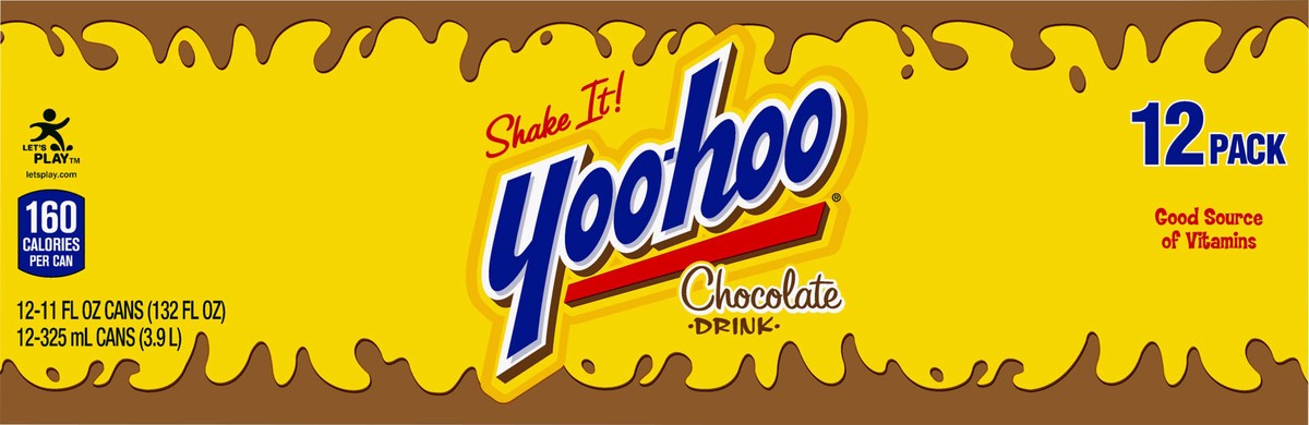 slide 1 of 3, Yoo-hoo 12 Pack Chocolate Drink 12 - 11 fl oz Cans, 12 ct; 11 fl oz