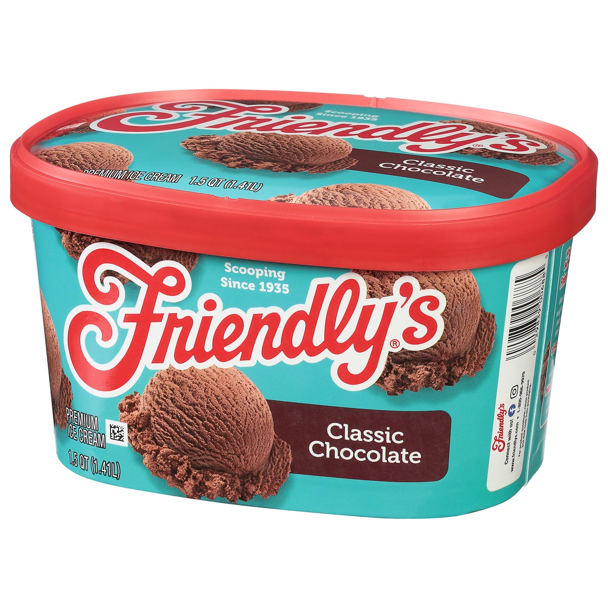 slide 8 of 12, Friendly's Classic Chocolate Ice Cream Scround, 48 fl oz