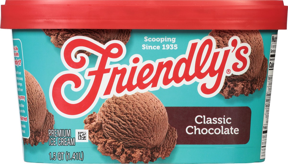 slide 10 of 12, Friendly's Classic Chocolate Ice Cream Scround, 48 fl oz