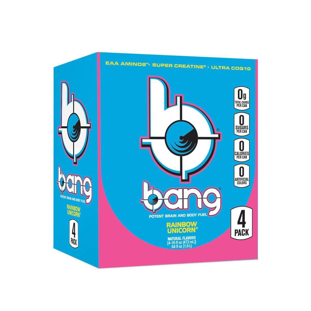 slide 1 of 4, BANG Rainbow Unicorn Energy Drink, 16 oz