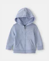 Oshkosh Baby Logo Zip-Up Hoodie - Blue - 12M
