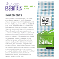 slide 20 of 29, I and Love and You Naked Essentials Grain Free With Lamb + Bison Dog Food 4 lb, 4 lb