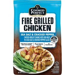 Cooked Perfect Sea Salt & Cracked Pepper Fire Grilled Chicken - Frozen