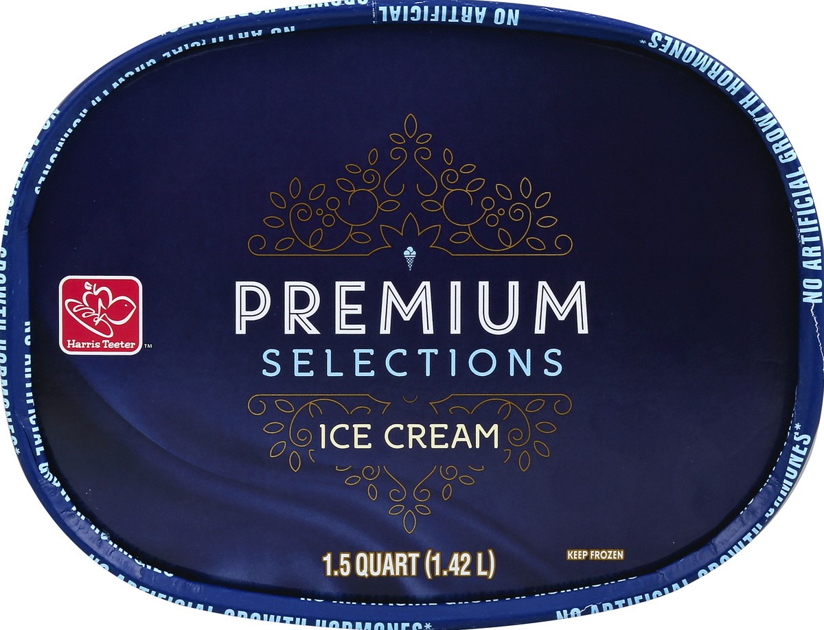 slide 3 of 4, Harris Teeter Premium Ice Cream - Chocolate Peanut Butter Swirl, 48 oz