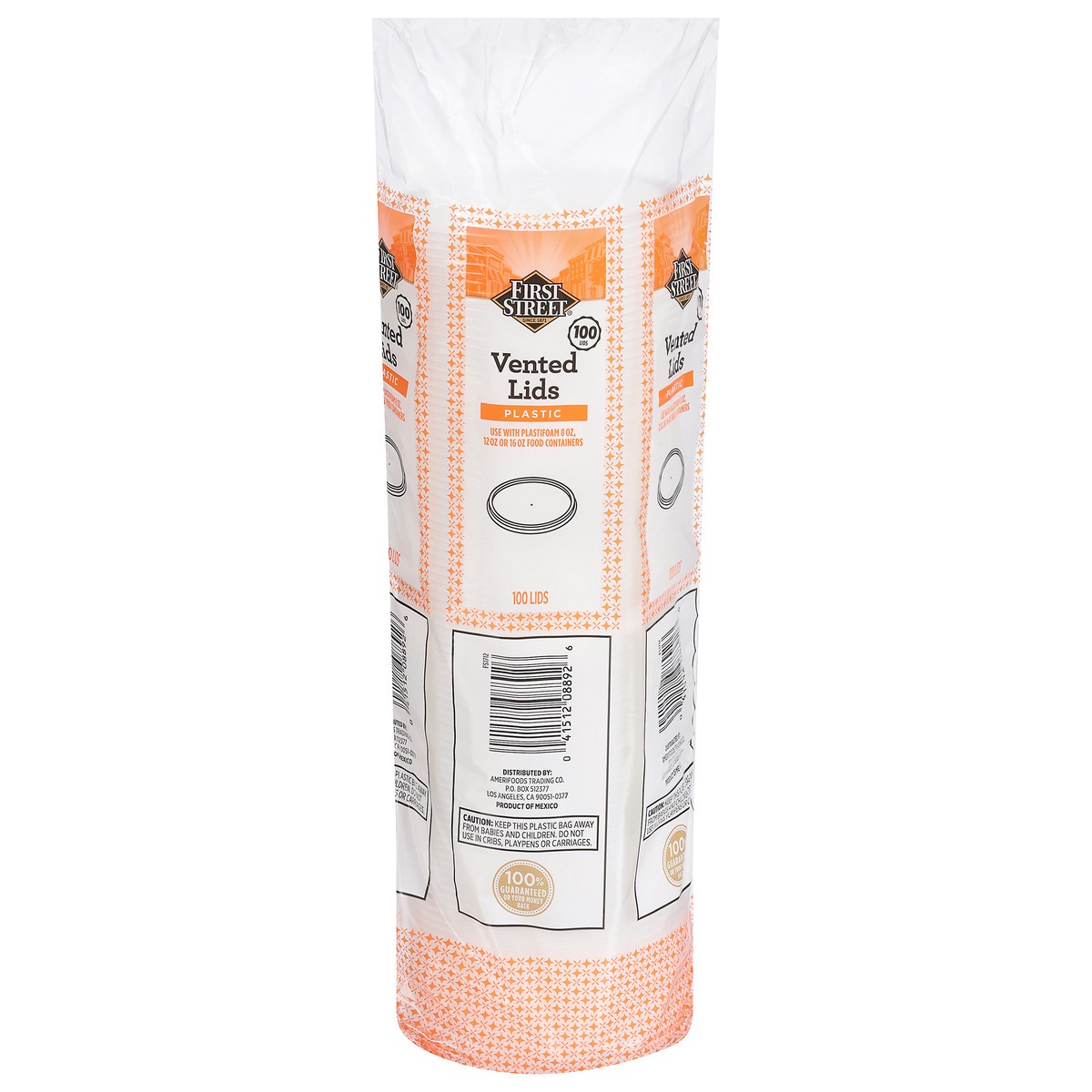 slide 8 of 12, Cb02 First Street Lid Trans For 8-16 Oz Food Containers (BULK), 100 ct