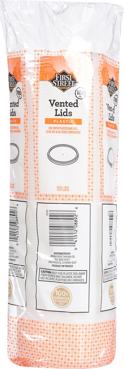slide 7 of 12, Cb02 First Street Lid Trans For 8-16 Oz Food Containers (BULK), 100 ct