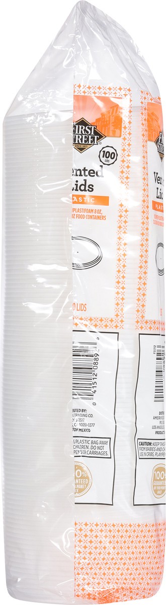 slide 10 of 12, Cb02 First Street Lid Trans For 8-16 Oz Food Containers (BULK), 100 ct