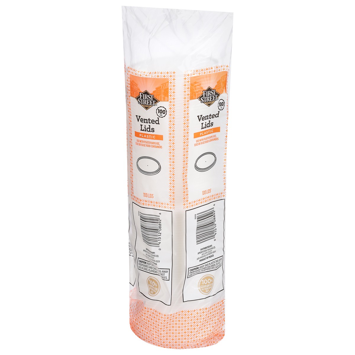 slide 11 of 12, Cb02 First Street Lid Trans For 8-16 Oz Food Containers (BULK), 100 ct