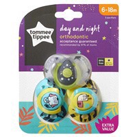 slide 3 of 21, Tommee Tippee Day & Night Pacifier6-18m, 3 ct