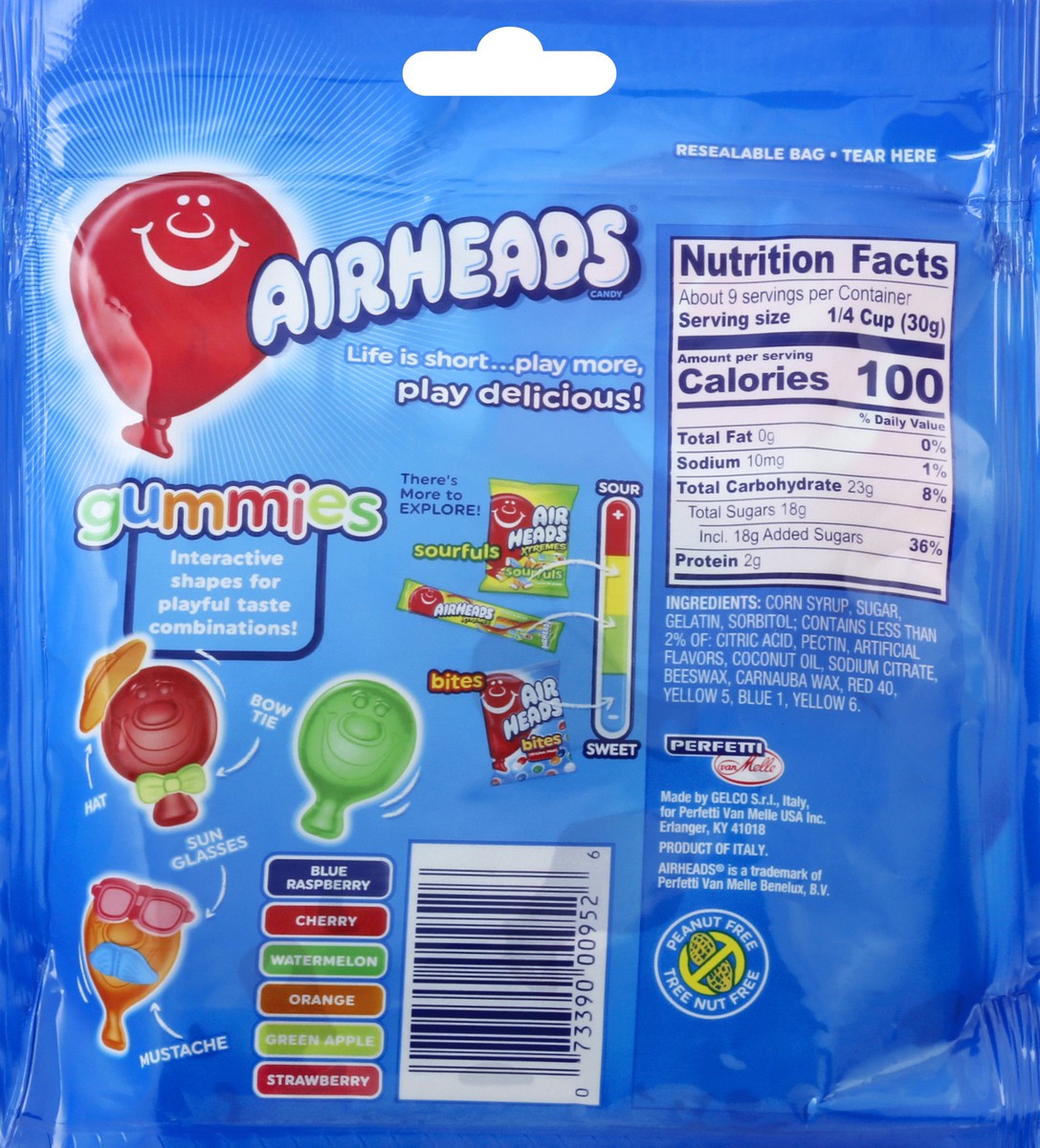 slide 6 of 6, Airheads Gummy Candy, 9 oz