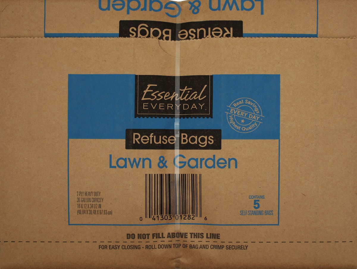 slide 3 of 4, Essential Everyday Paper Yard Bags, 5 ct