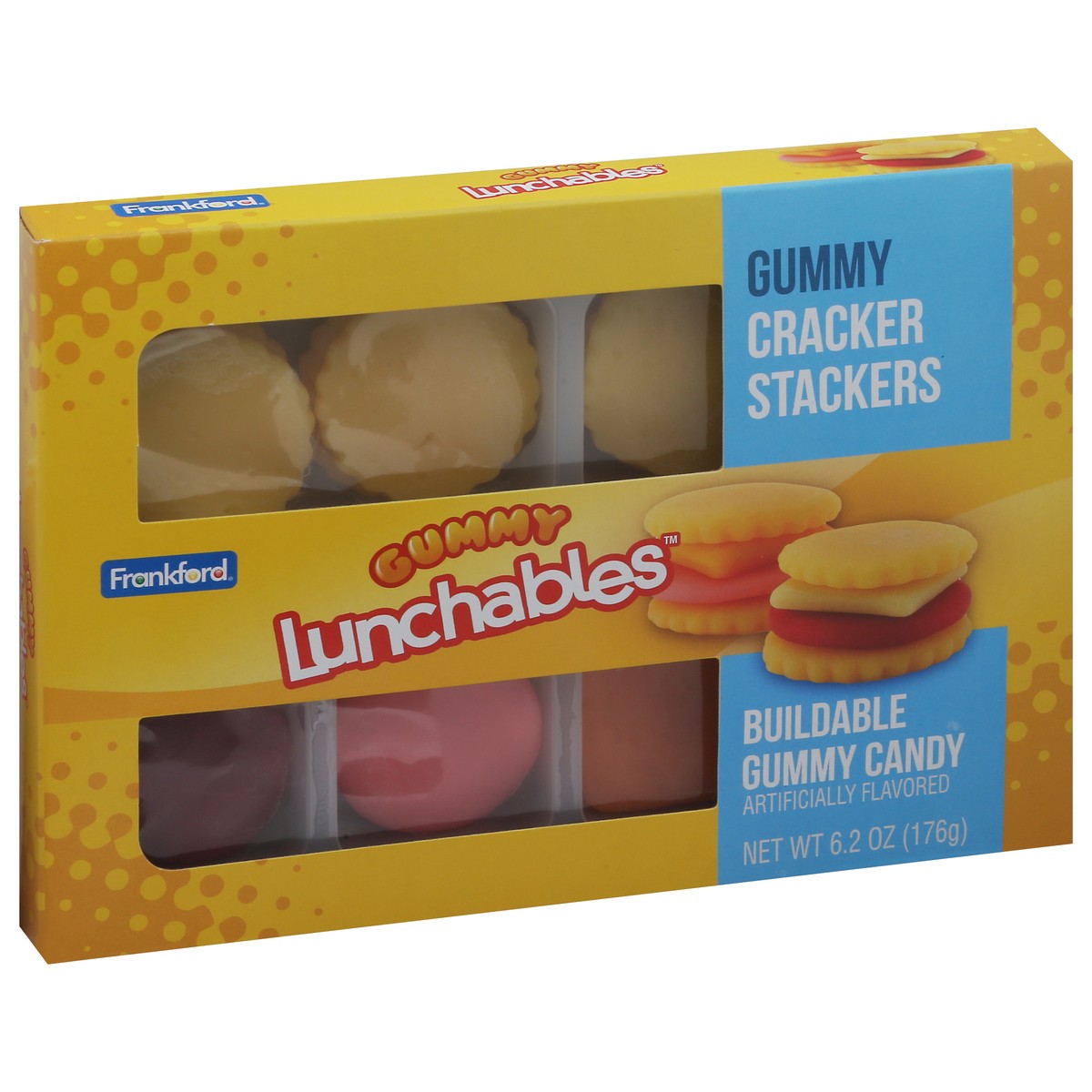 slide 3 of 9, Frankford Lunchables Cracker Stackers Buildable Gummy Candy 6.2 oz, 6.2 oz