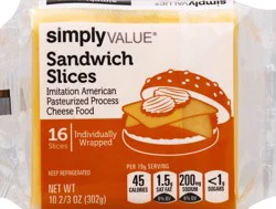 Simply Value Imitation Cheese Slices