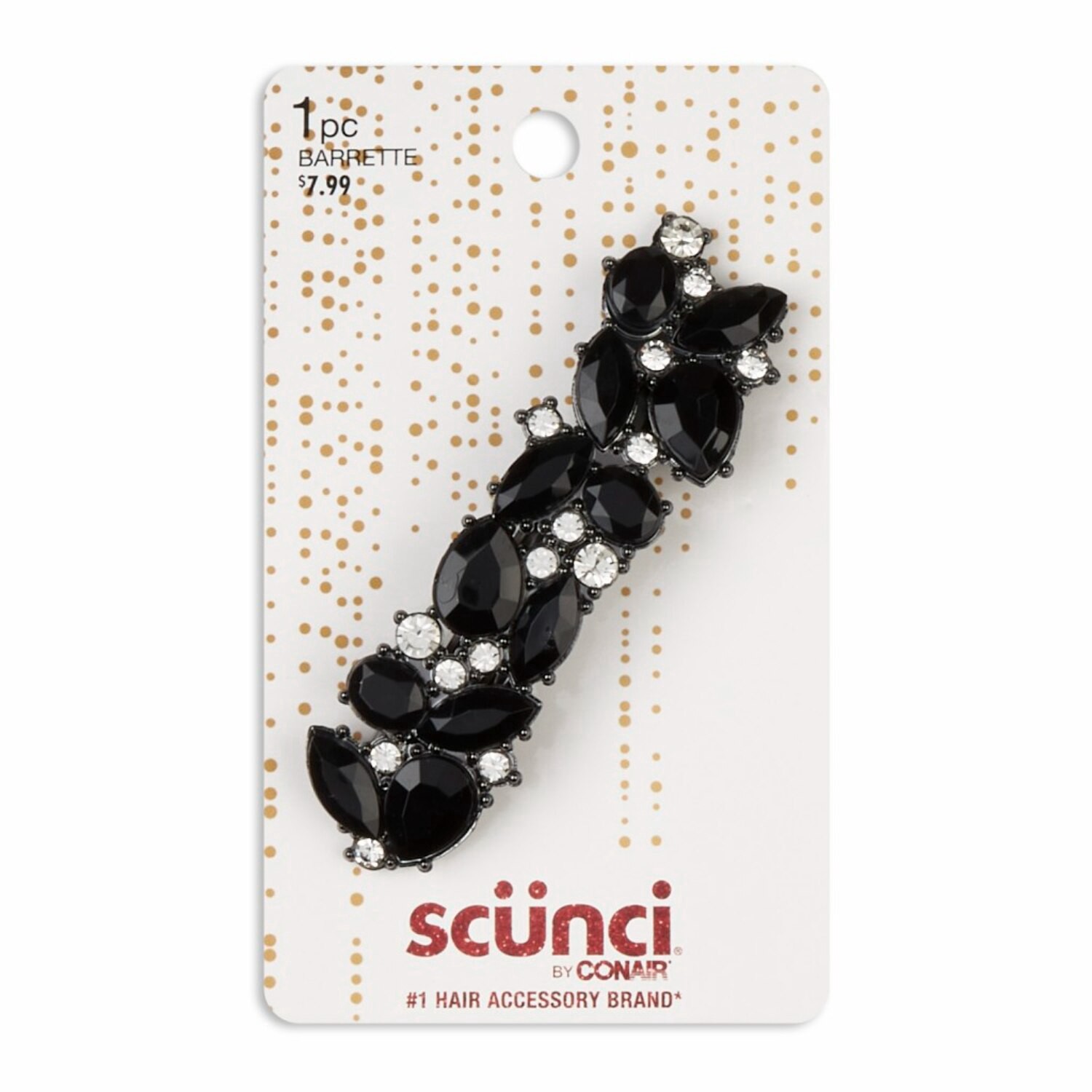 slide 1 of 1, scünci 1Pk Stone Ac Barrette, 1 ct