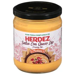 Herdez Medium Salsa Con Queso Dip 15 oz
