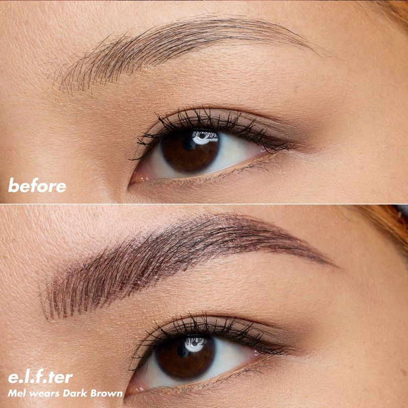 slide 4 of 12, e.l.f. Holy Strokes Micro-Fine Waterproof Eyebrow Enhancer Pen - Deep Brown - 0.02 fl oz, 0.02 fl oz