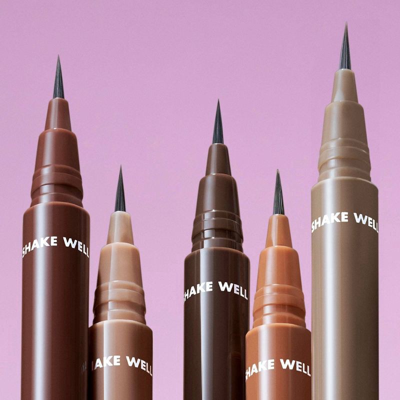 slide 3 of 12, e.l.f. Holy Strokes Micro-Fine Waterproof Eyebrow Enhancer Pen - Deep Brown - 0.02 fl oz, 0.02 fl oz