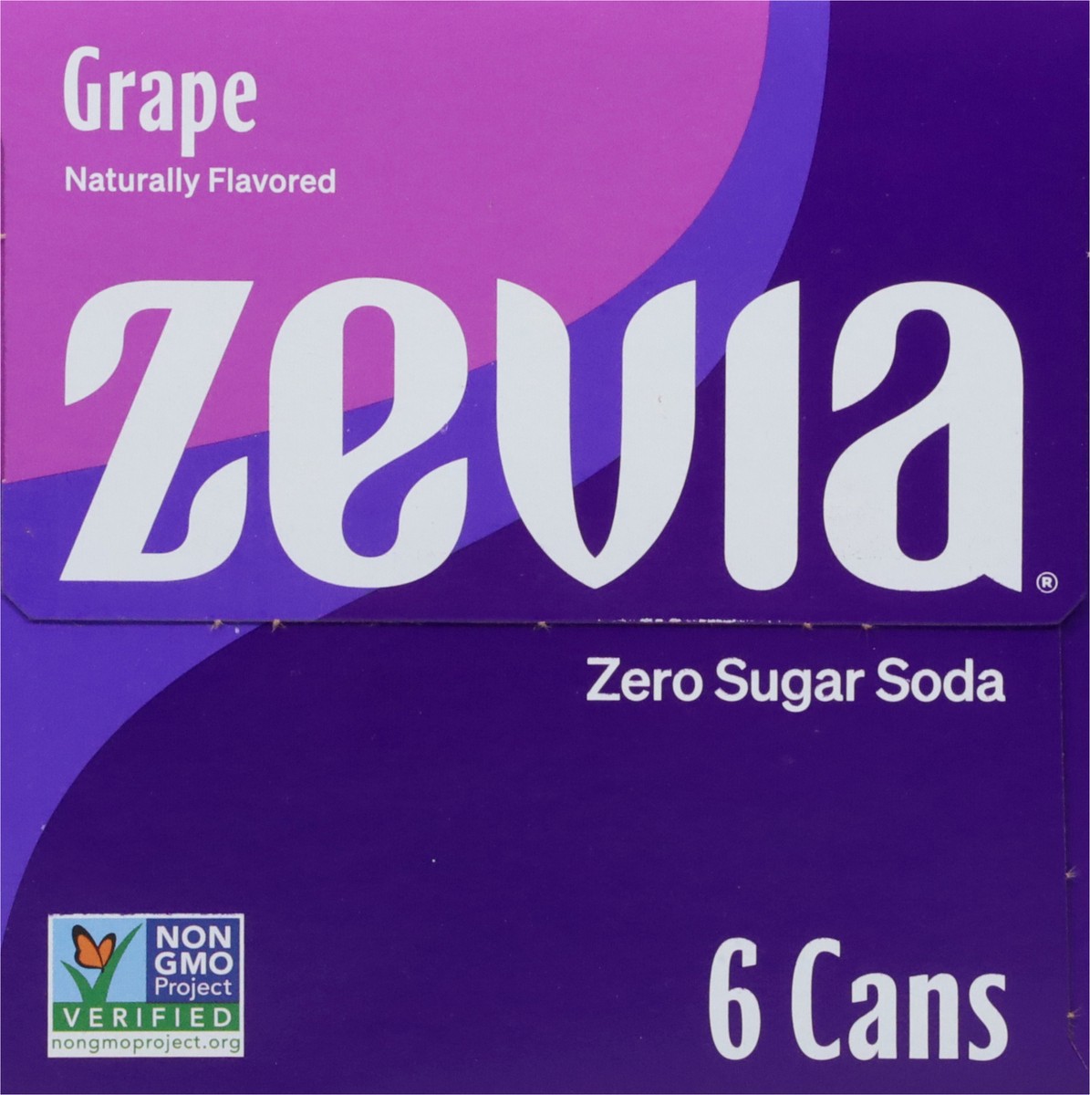 slide 5 of 9, Zevia Zero Sugar Grape Soda 6 - 12 fl oz Cans, 6 ct