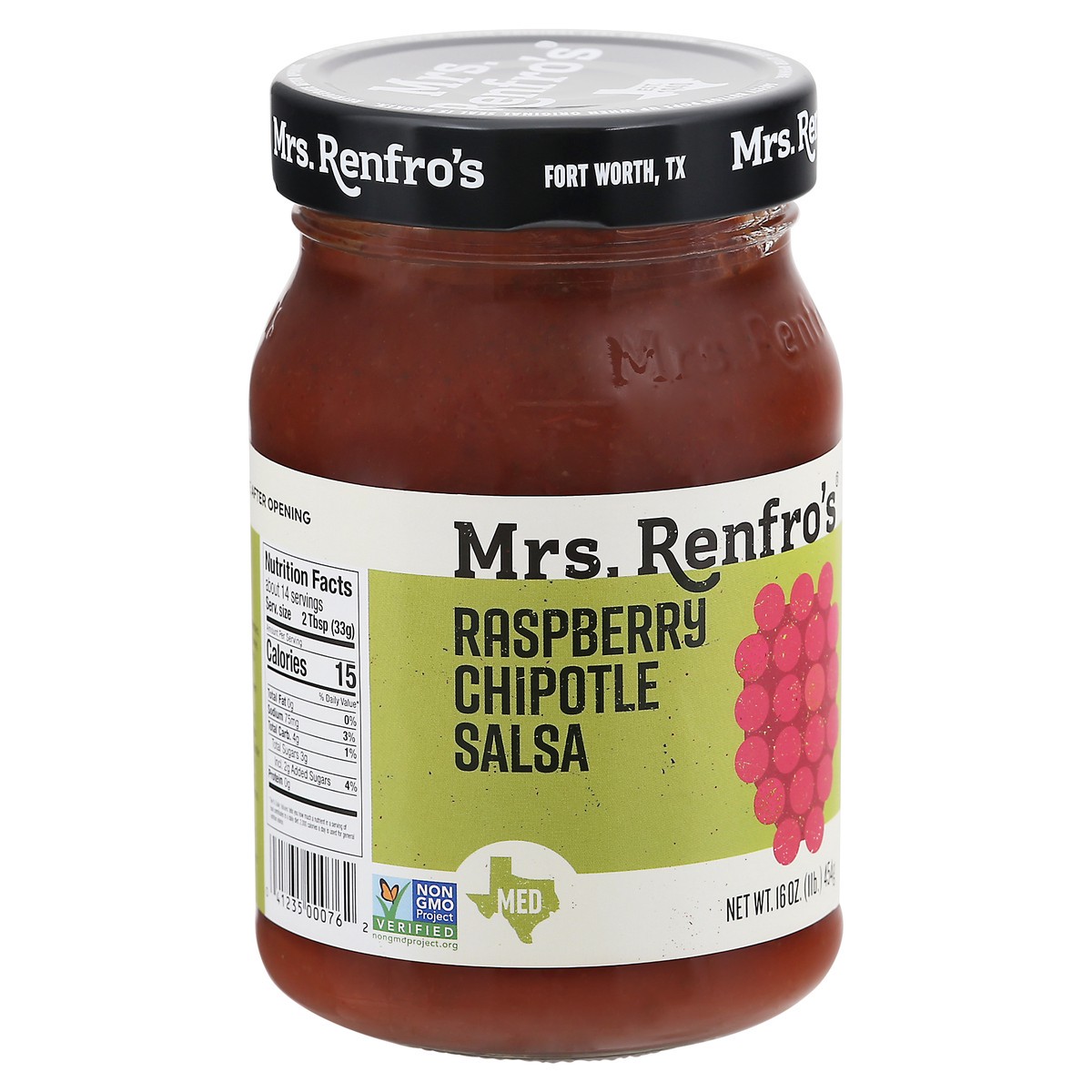 slide 4 of 9, Mrs. Renfro's Medium Raspberry Chipotle Salsa 16 oz, 16 oz