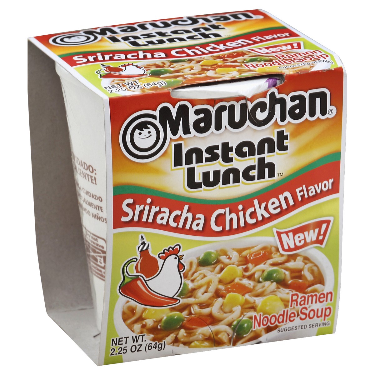 slide 3 of 5, Maruchan Sriracha Chickn Instant Lunch Ramen Noodles, 2.25 oz