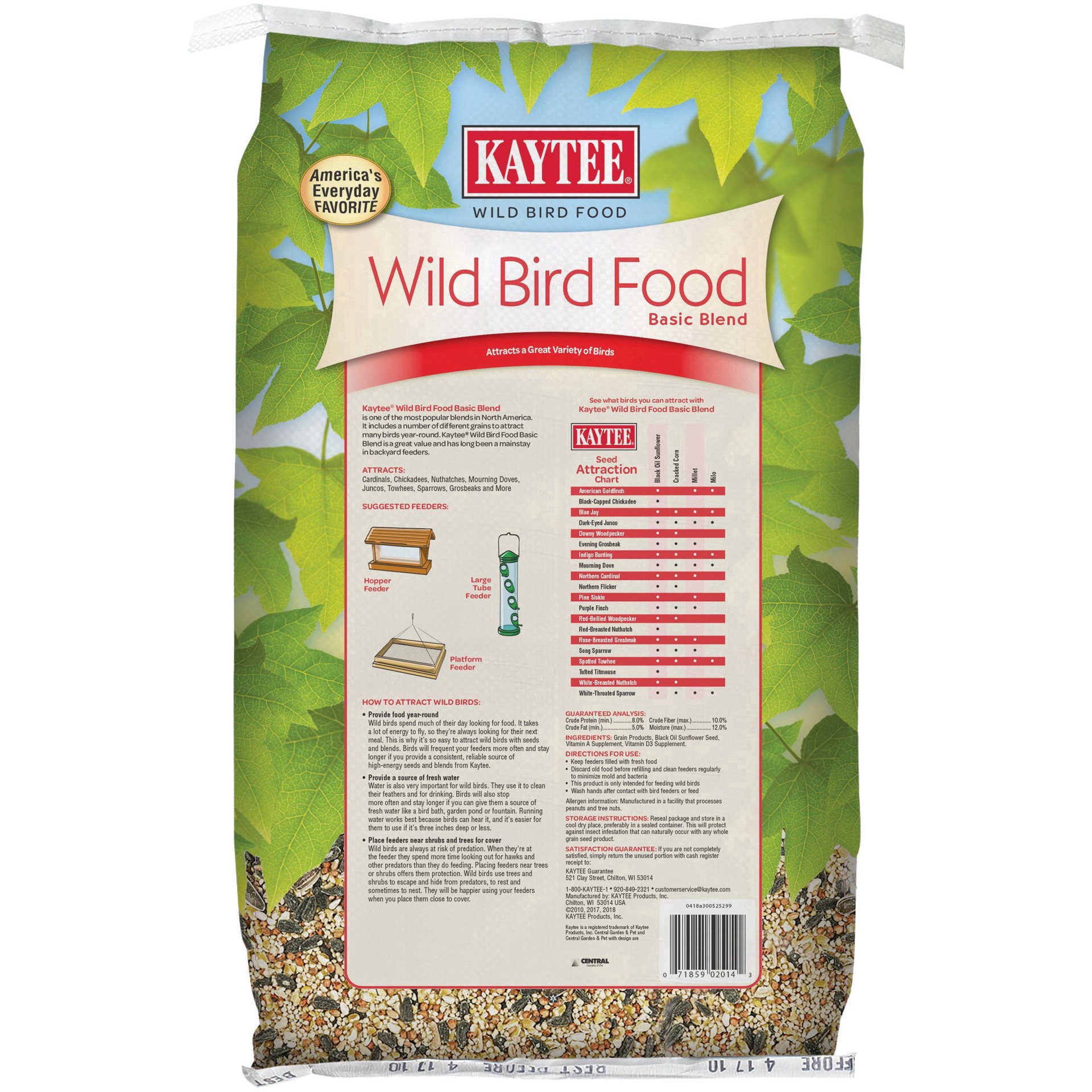 slide 6 of 15, Kaytee Wild Bird Food - 20 lb, 20 lb