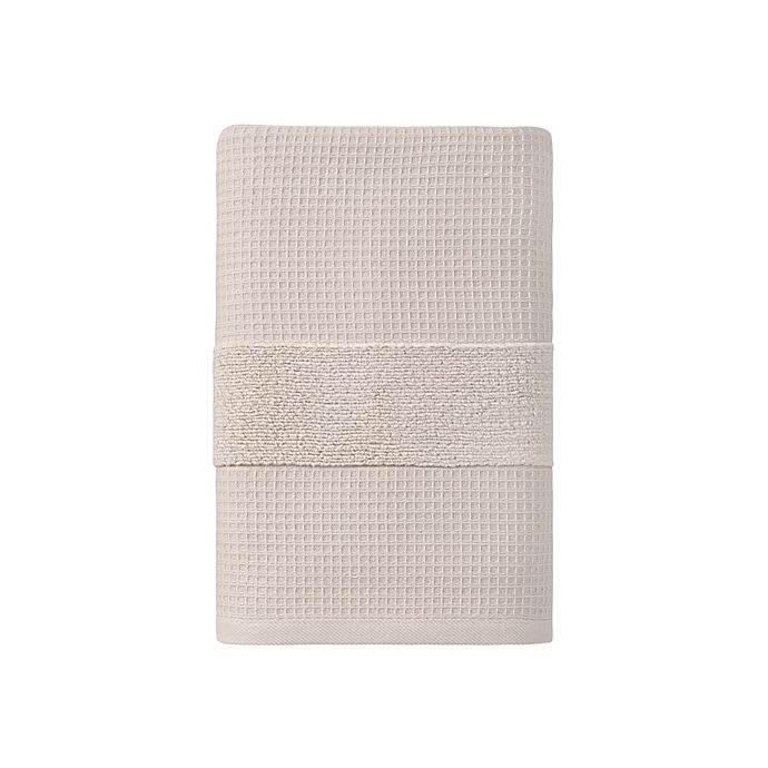 slide 1 of 1, Haven Organic Cotton Waffle & Terry Bath Towel - Pumice Stone, 1 ct