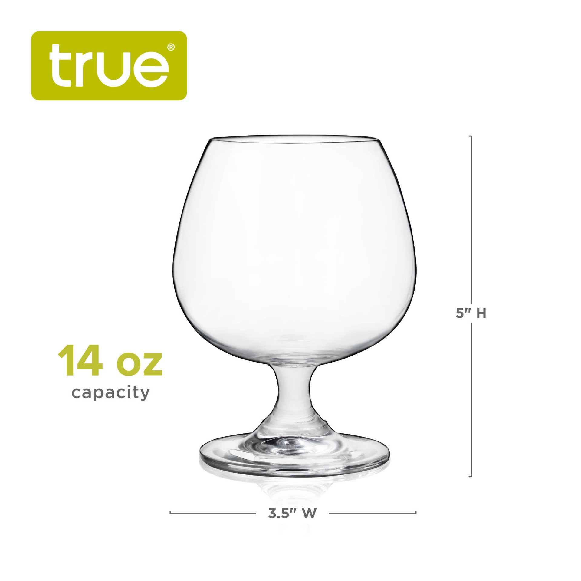 slide 2 of 5, TRUE 14 Ounce Snifter Tasting Glasses 4 ea, 1 ct