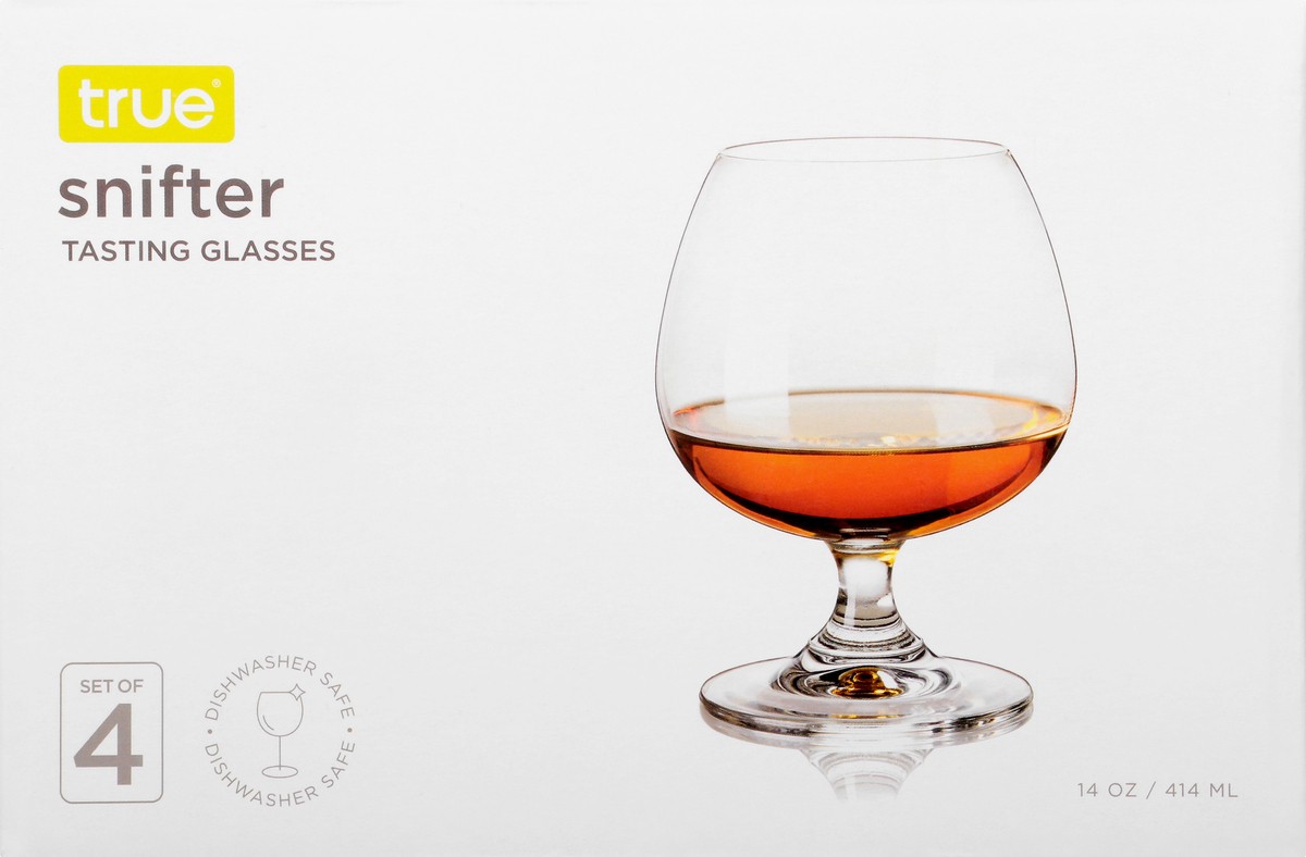 slide 1 of 5, TRUE 14 oz Snifter Tasting Glasses - Set of 4, 14 oz