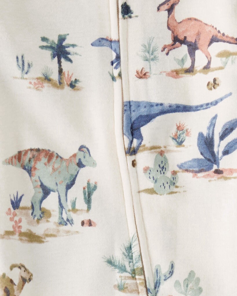 slide 2 of 4, Littleplanet Baby Organic Cotton Sleep & Play Pajamas Prehistoric Print 3M, 1 ct