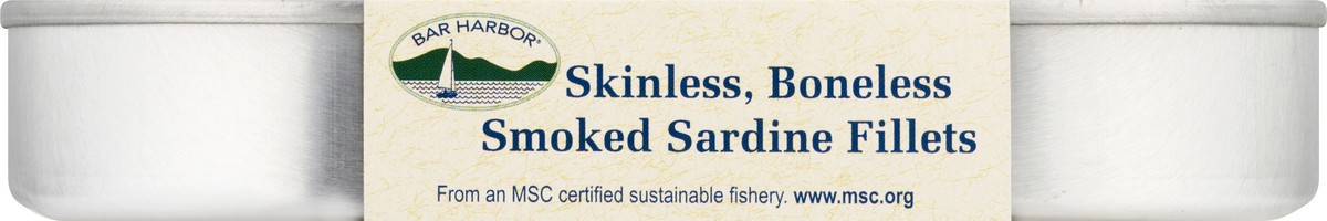 slide 4 of 9, Bar Harbor Skinless Boneless Smoked Sardine Fillets, 6.7 oz