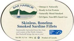 Bar Harbor Skinless Boneless Smoked Sardine Fillets