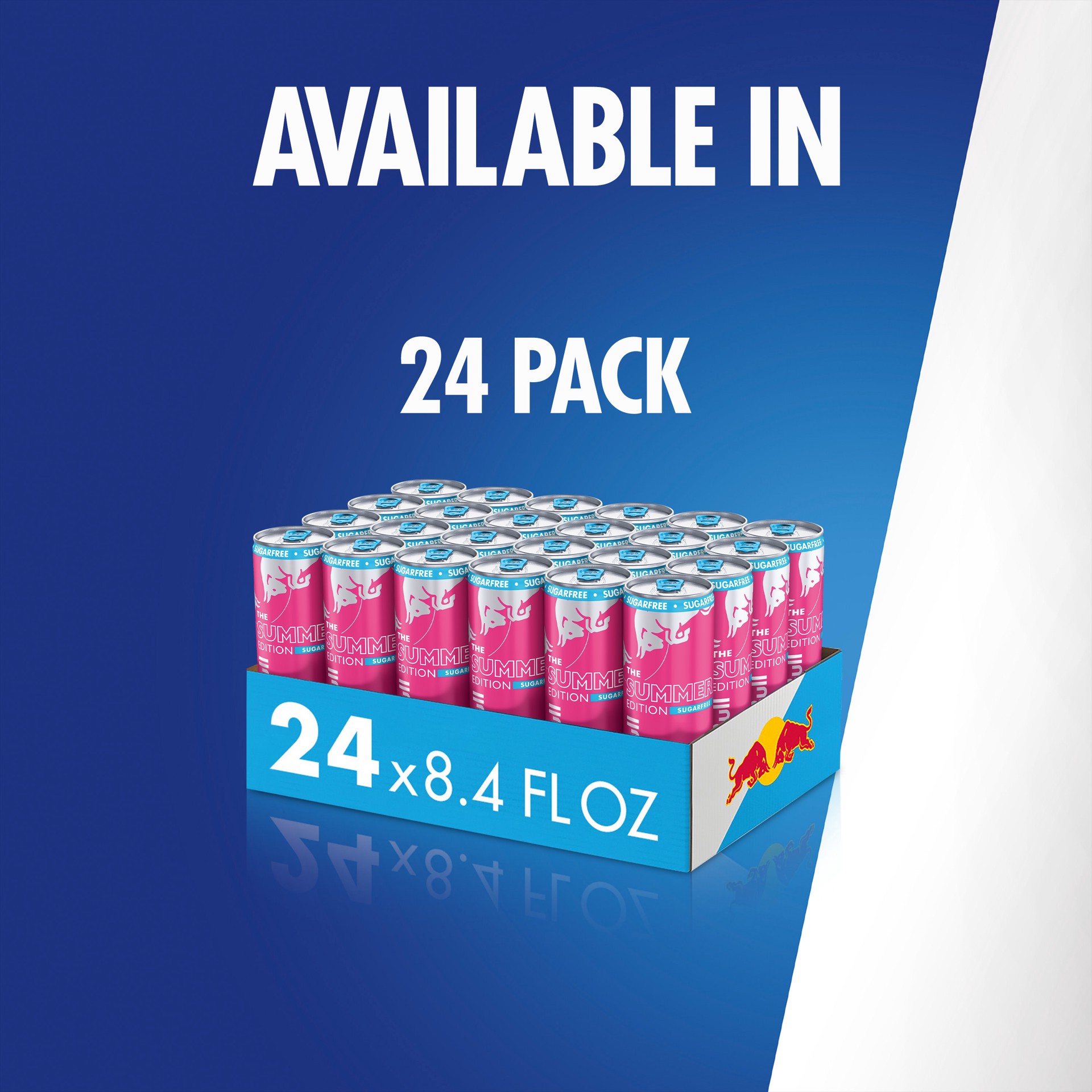 slide 2 of 7, Red Bull Summer Edition Sugarfree Energy Drink, White Peach, 8.4 fl. oz. can, with 80mg Caffeine, Taurine & B Vitamins, 8.40 fl oz