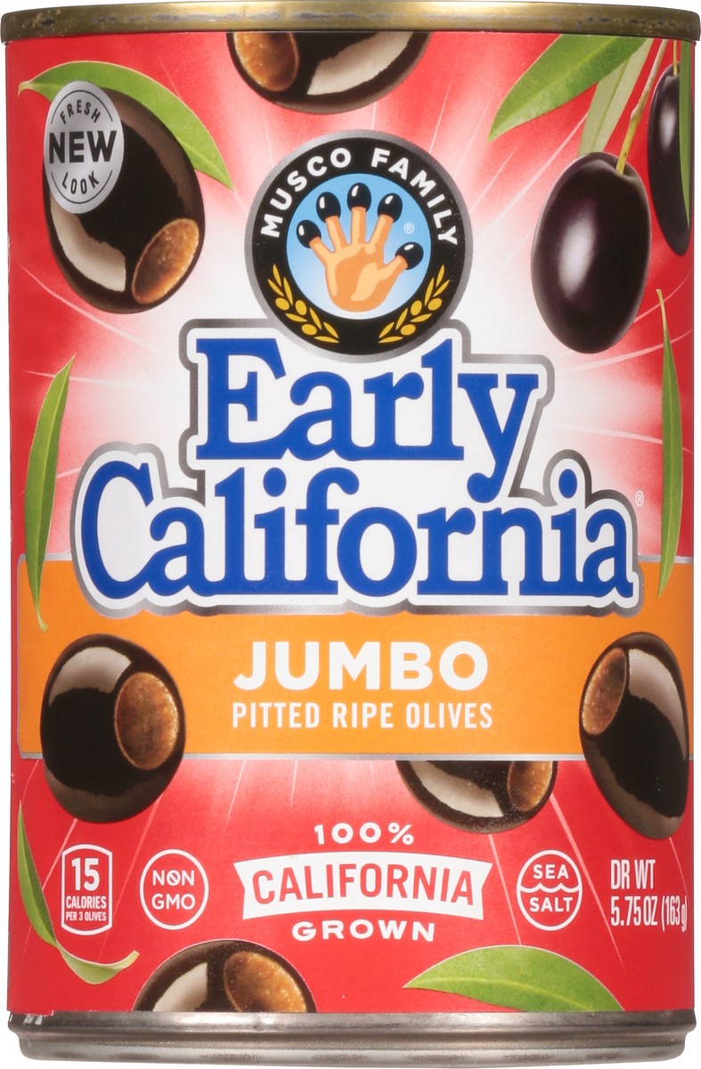 slide 7 of 12, Early California Jumbo Pitted Olives, 5.75 oz
