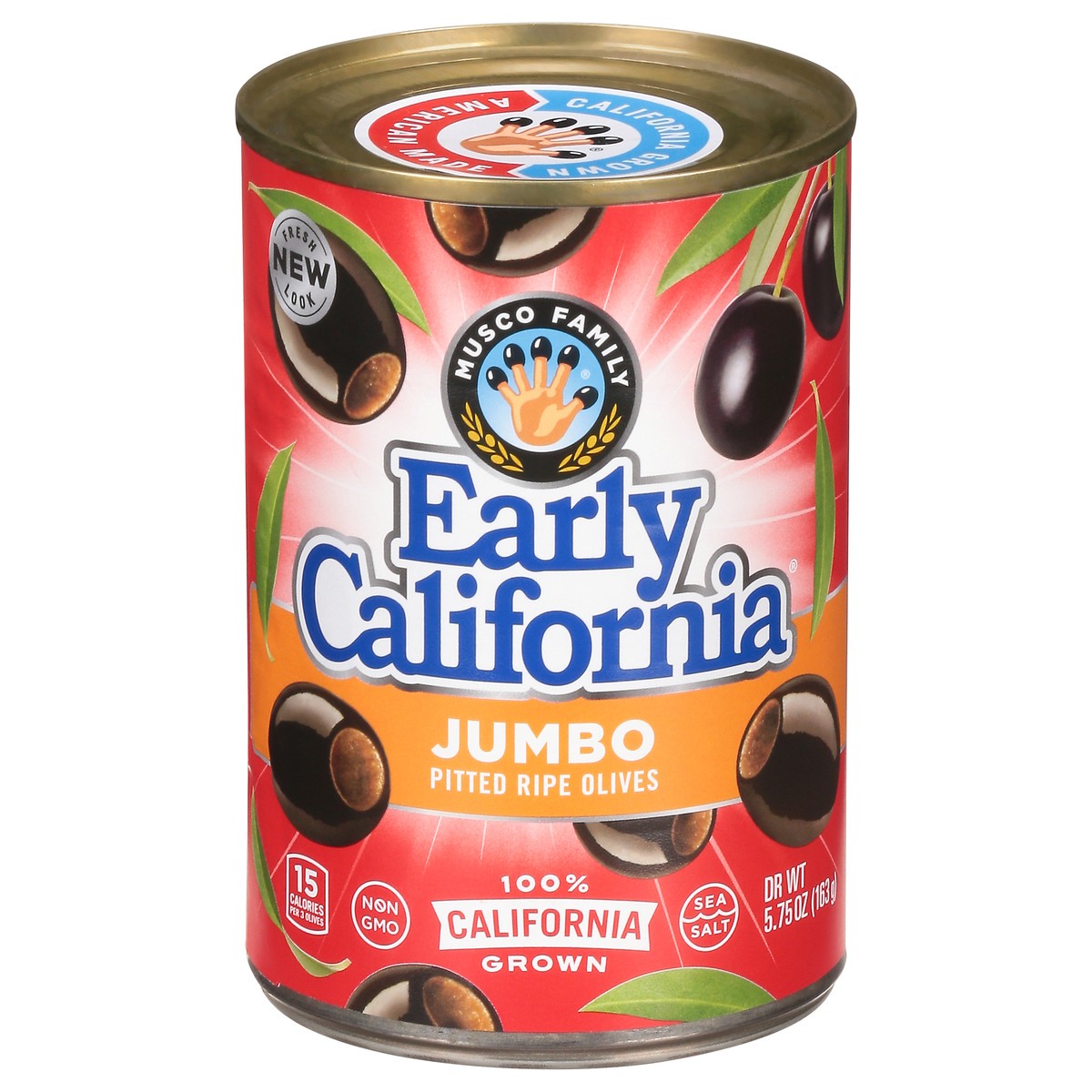 slide 1 of 12, Early California Jumbo Pitted Olives, 5.75 oz