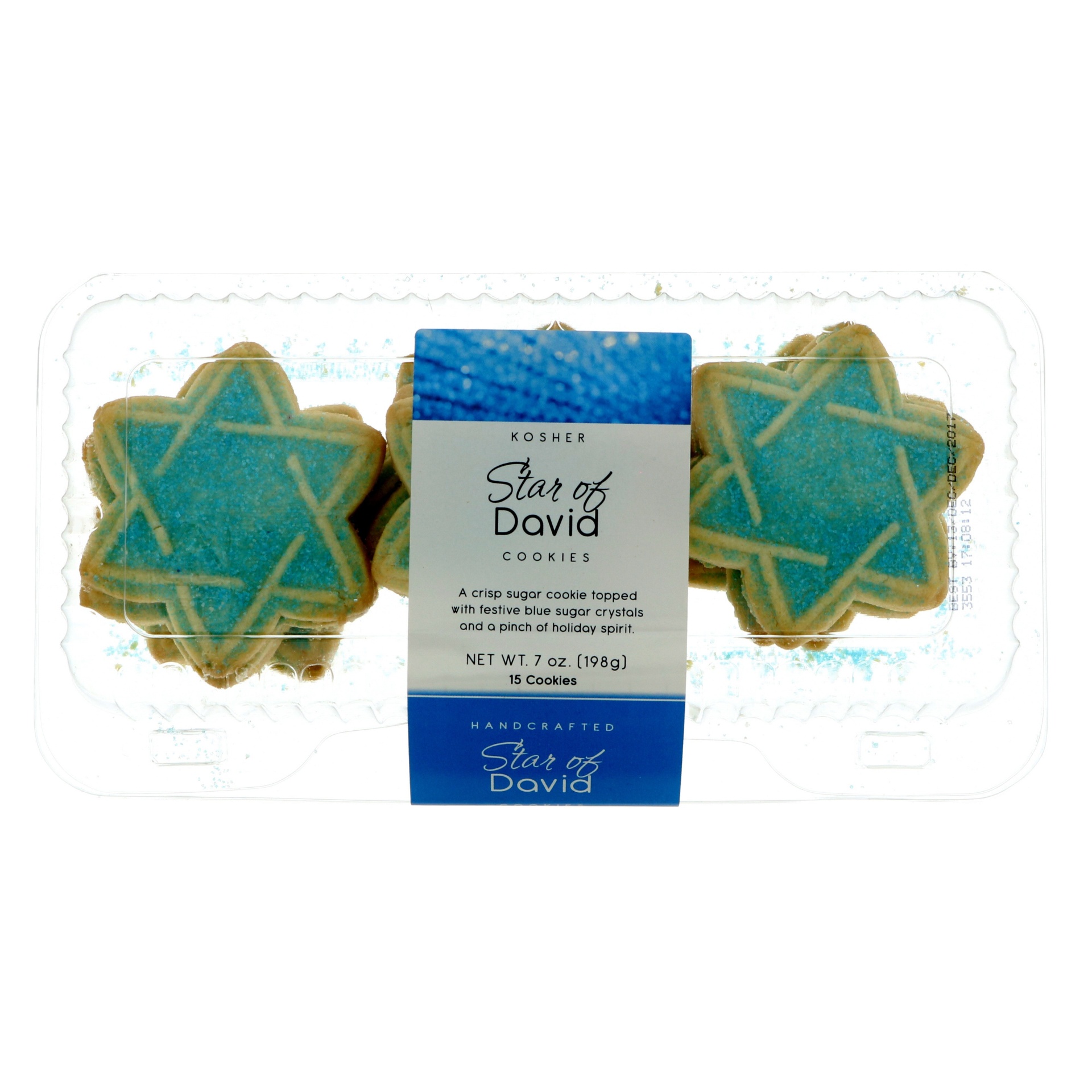 slide 1 of 1, DeLallo Star of David 15 Cookies, 7 oz
