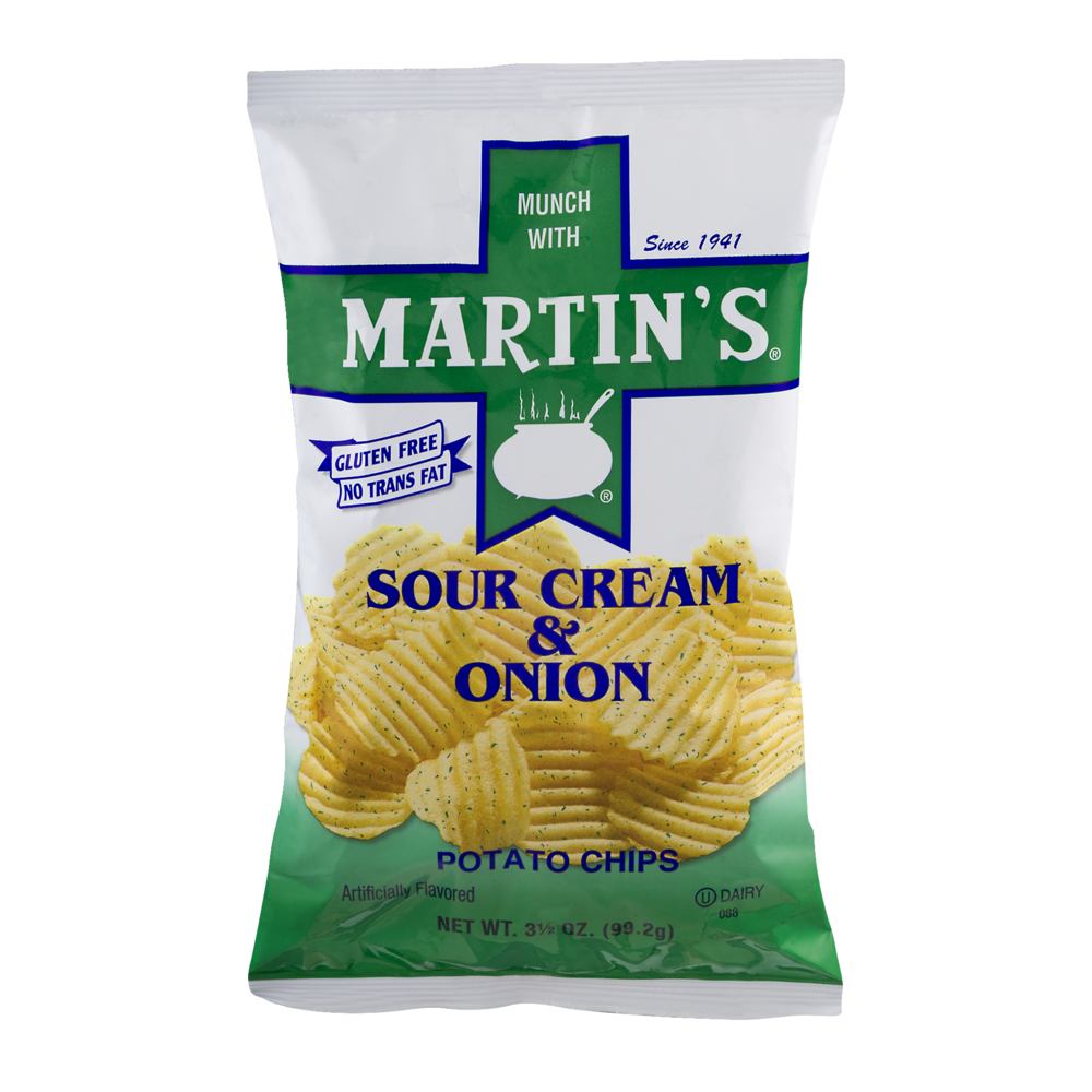 slide 1 of 1, Martin's Sour Cream And Onion Potato Chips, 3.5 oz