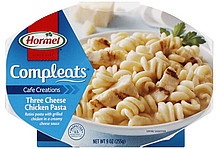 slide 1 of 1, Hormel Microwavable Cafe Creations Three Cheese Chicken Pasta Compleats, 9 oz