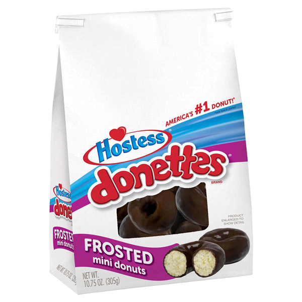 slide 1 of 1, Hostess Frosted Donettes 25% More, 14.07 oz