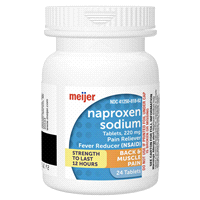 slide 7 of 29, Meijer Back & Muscle Pain Naproxen Sodium Tablets, 220mg, 24 ct