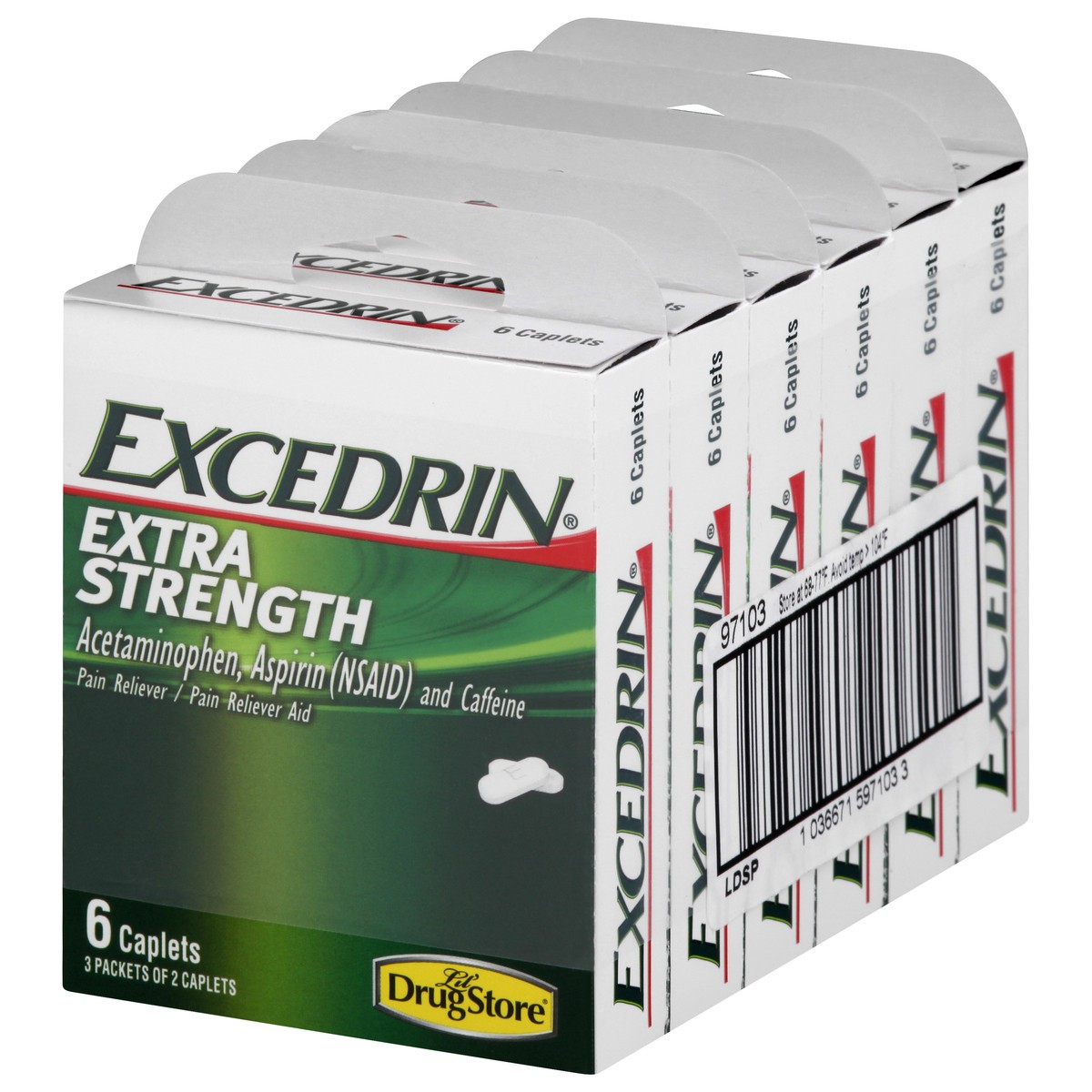 slide 2 of 11, Excedrin Pain Reliever 6 ea, 6 ct