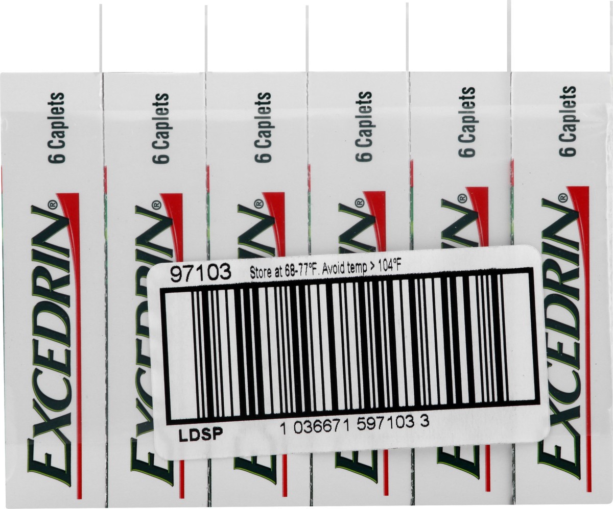 slide 3 of 11, Excedrin Pain Reliever 6 ea, 6 ct