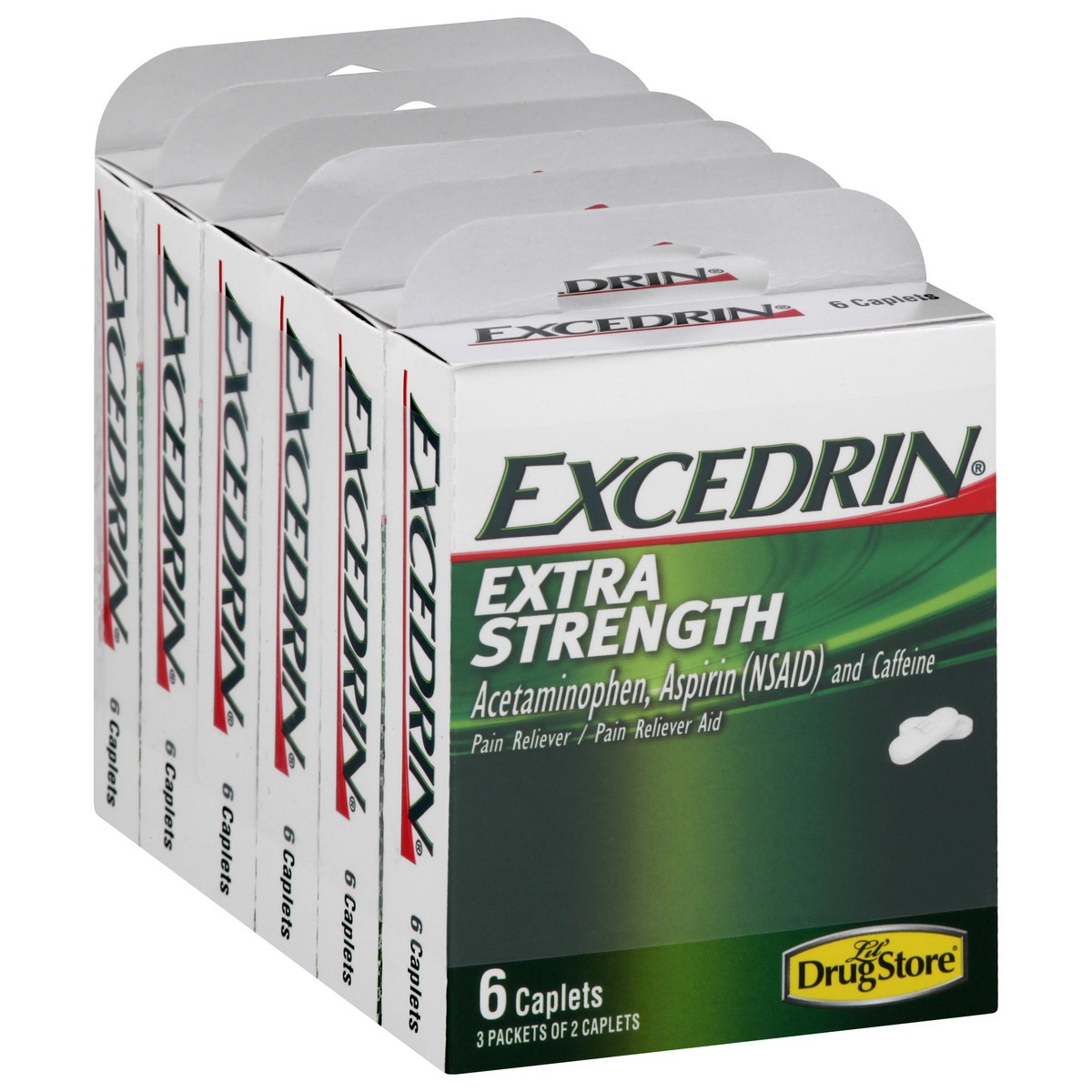 slide 4 of 11, Excedrin Pain Reliever 6 ea, 6 ct