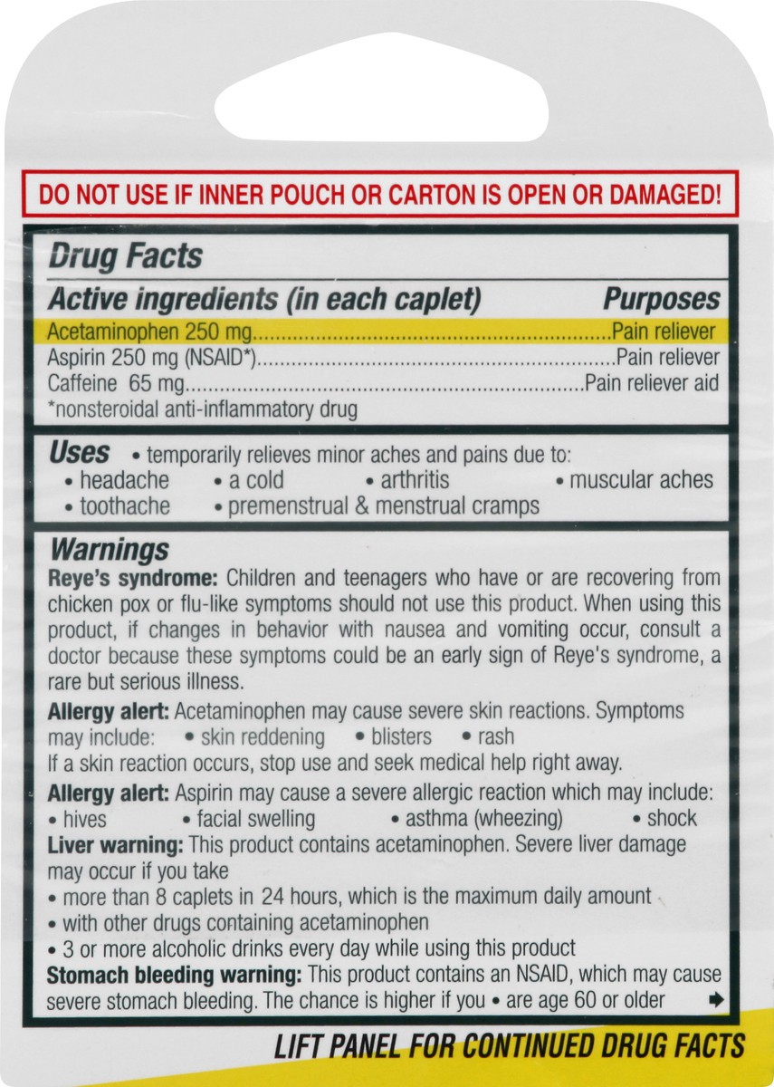 slide 10 of 11, Excedrin Pain Reliever 6 ea, 6 ct