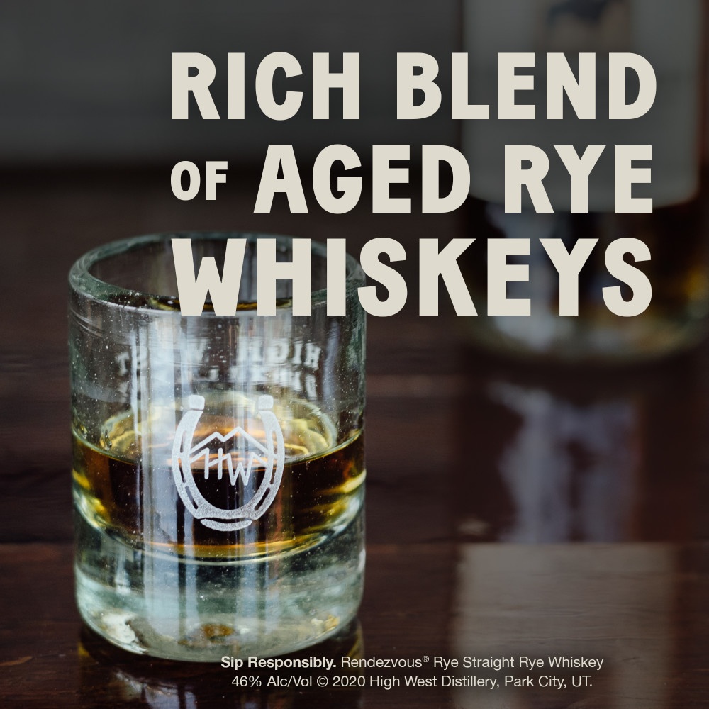 slide 6 of 7, High West Rendezvous Rye Whiskey, 375 ml